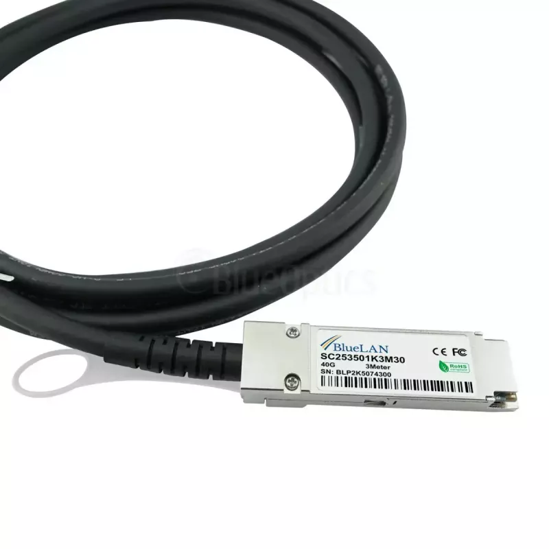 Netwerkkabel BlueOptics ET7402-25DAC-2M-BL QSFP28 4xSFP28 InfiniBand 2m zwart