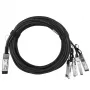 Netwerkkabel BlueOptics ET7402-25DAC-2M-BL QSFP28 4xSFP28 InfiniBand 2m zwart