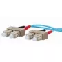 Glasvezelkabel METZ CONNECT 151J1EOEO10E 2x SC OM3 1 m aqua