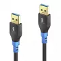 USB-kabel PureLink FI-U310-003 USB 3.2 Gen 1 0,3 m USB-A zwart blauw