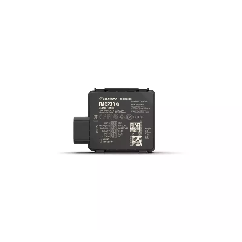 GPS-tracker Teltonika FMC230 waterdicht LTE CAT 1 zwart