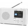 Reflexion TRA23DAB/WH DAB+/FM tafelradio, oplaadbaar, wit