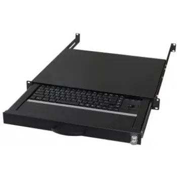 Toetsenbord AIXCASE AIX-19K1UKDETB-B USB PS/2 QWERTZ Duits zwart