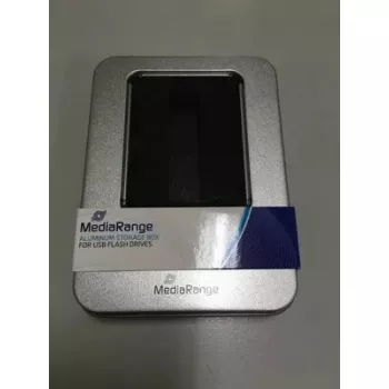 Opbergbox MediaRange BOX901 rechthoekig aluminium kunststof zilver