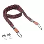 C-ROPE Traveler paracord camerariem, 100 cm, Red Dots