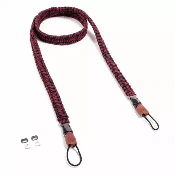 C-ROPE Traveler Paracord camerariem, 140 cm, Red Dots