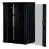 Wandgemonteerde kast Rockstable RS19-6418 18U 19 inch veiligheidsglas