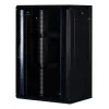 Wandgemonteerde kast Rockstable RS19-6418 18U 19 inch veiligheidsglas