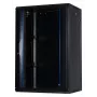 Wandgemonteerde kast Rockstable RS19-6418 18U 19 inch veiligheidsglas