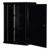 Rockstable 18U 19 inch wandmontage rack zwart RS19-6418S