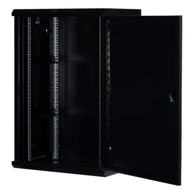 Rockstable 18U 19 inch wandmontage rack zwart RS19-6418S