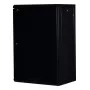 Rockstable 18U 19 inch wandmontage rack zwart RS19-6418S