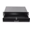 Lade-eenheid Rockstable 2 HE 19 inch afsluitbare lade staal zwart