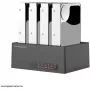 HDD-dockingstation LC-Power LC-DOCK-U3-4B-V2 met USB 3.0 en multi-bay-ondersteuning