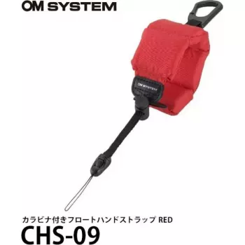 Handriem OM System CHS-09 rood voor TG-serie — drijvend ontwerp