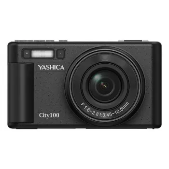 Compactcamera Yashica City 100 72 MP CMOS zwart 3x optische zoom