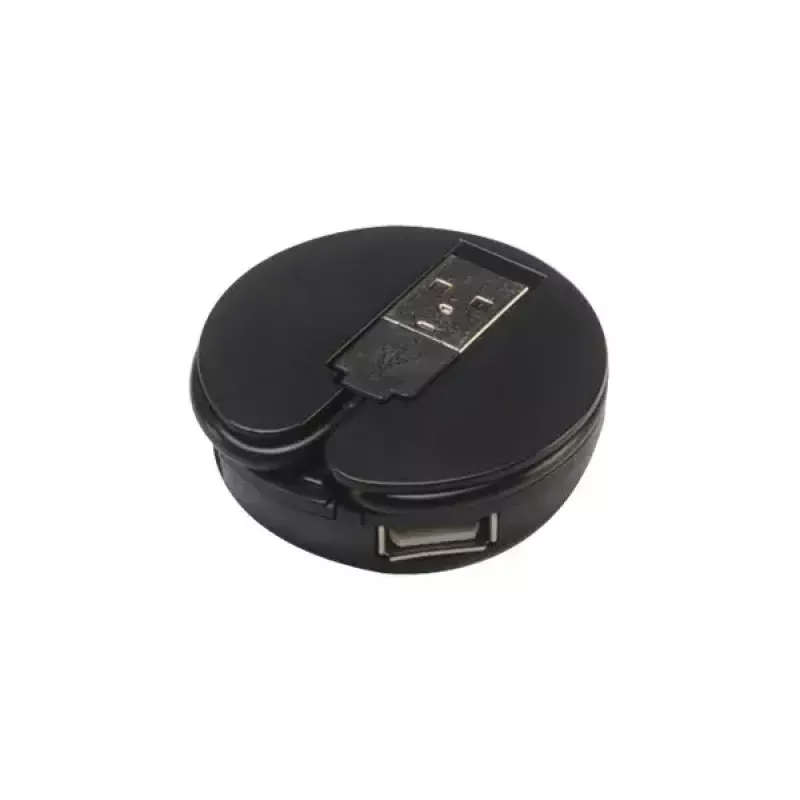 USB-hub Akasa Connect4C 4-IN-1 zwart