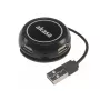USB-hub Akasa Connect4C 4-IN-1 zwart