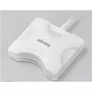 Kaartlezer Akasa AK-CR-03WHV2 USB 3.0 wit, externe multi-slot lezer voor SD/microSD/CF/Memory Stick