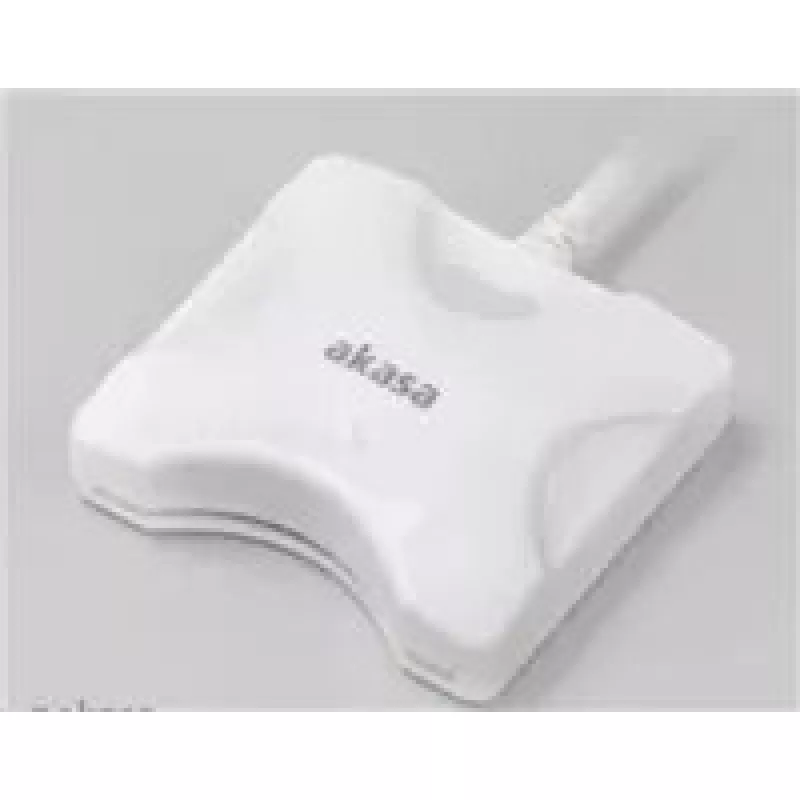 Kaartlezer Akasa AK-CR-03WHV2 USB 3.0 wit, externe multi-slot lezer voor SD/microSD/CF/Memory Stick