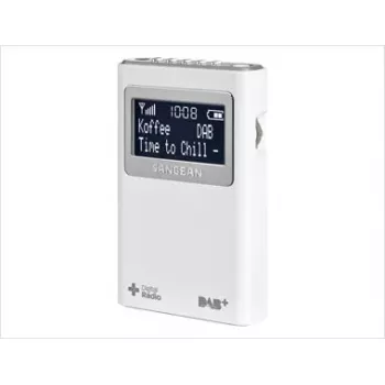 Draagbare radio Sangean DPR-39 DAB+ FM LCD wit