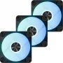 Behuizingsventilator APNX FP1-R 120 mm, zwart, omgekeerde luchtstroom, 3-pack