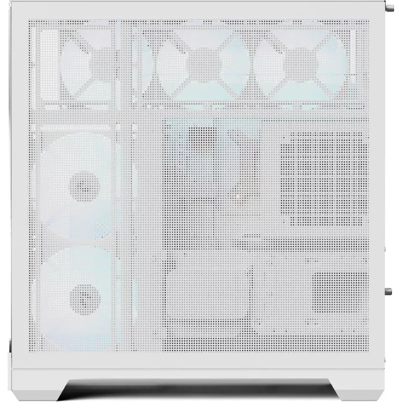 Tower-pc-behuizing APNX V2-F-WT-v1, wit, met drie tempered-glass panelen