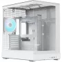 Tower-pc-behuizing APNX V2-F-WT-v1, wit, met drie tempered-glass panelen