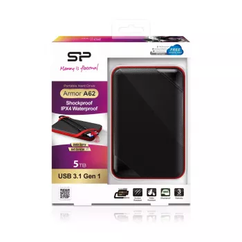 Externe harde schijf Silicon Power 5 TB USB 3.2 Armor A62