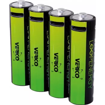 Oplaadbare Li‑Ion AA-batterij VERICO LoopEnergy AA2550 USB‑C 4-pack