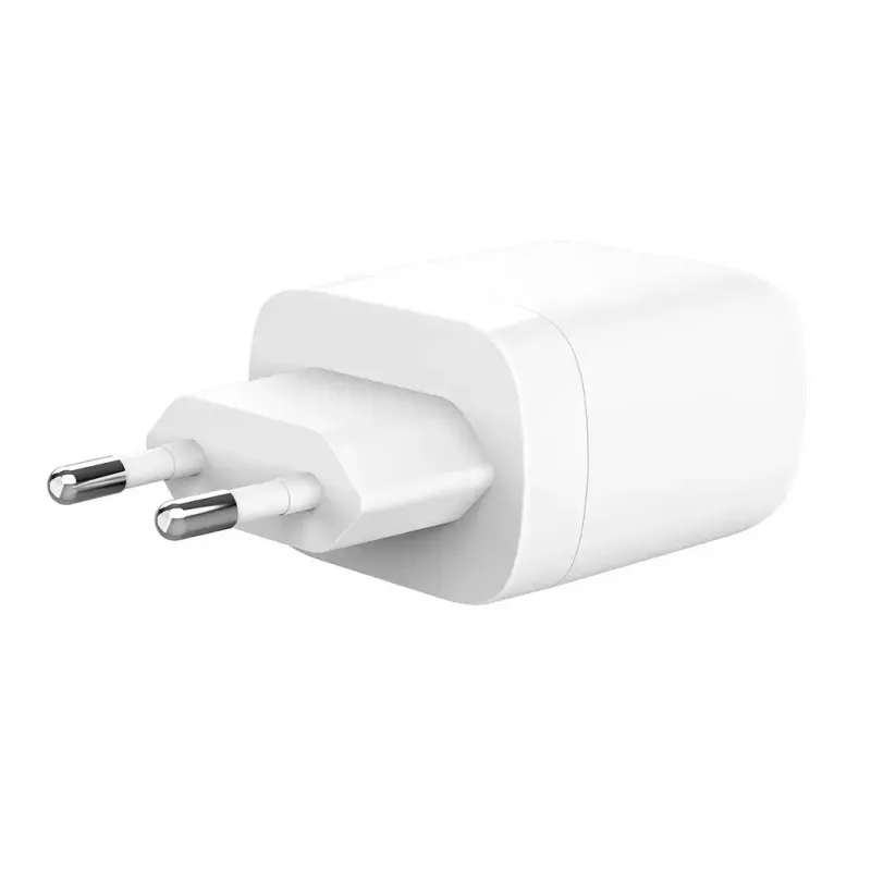 Silicon Power QM25 30W wandlader met twee poorten, USB-C en USB-A, wit (SP30WASYQM252PCW)