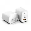 Silicon Power QM25 30W wandlader met twee poorten, USB-C en USB-A, wit (SP30WASYQM252PCW)