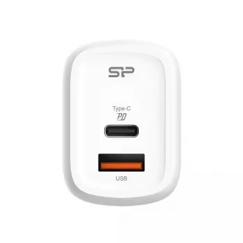 Silicon Power QM25 30W wandlader met twee poorten, USB-C en USB-A, wit (SP30WASYQM252PCW)