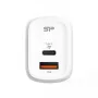 Silicon Power QM25 30W wandlader met twee poorten, USB-C en USB-A, wit (SP30WASYQM252PCW)