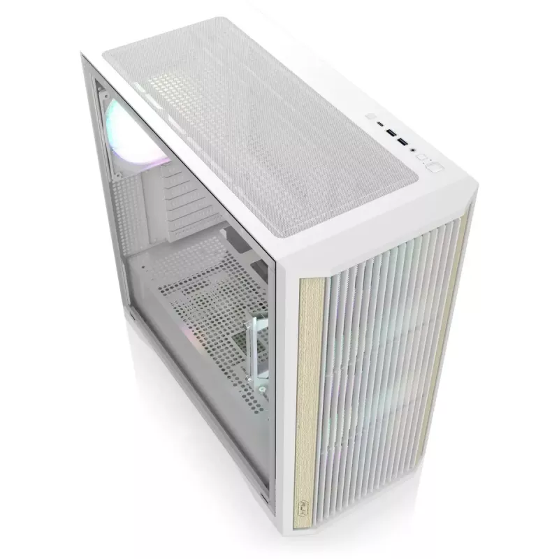Tower-PC-behuizing RAIJINTEK AGOS MAX-MS4 wit met gehard glas