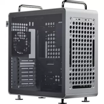 Computerbehuizing Cooler Master QUBE 540 Moonstone — mid-tower met gehard glas zijpaneel (grijs)