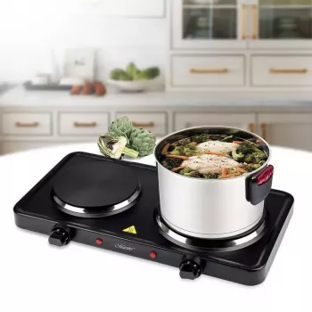 Elektrische tweepitskookplaat Maestro MR-772-2 — compacte kookplaat met twee zones