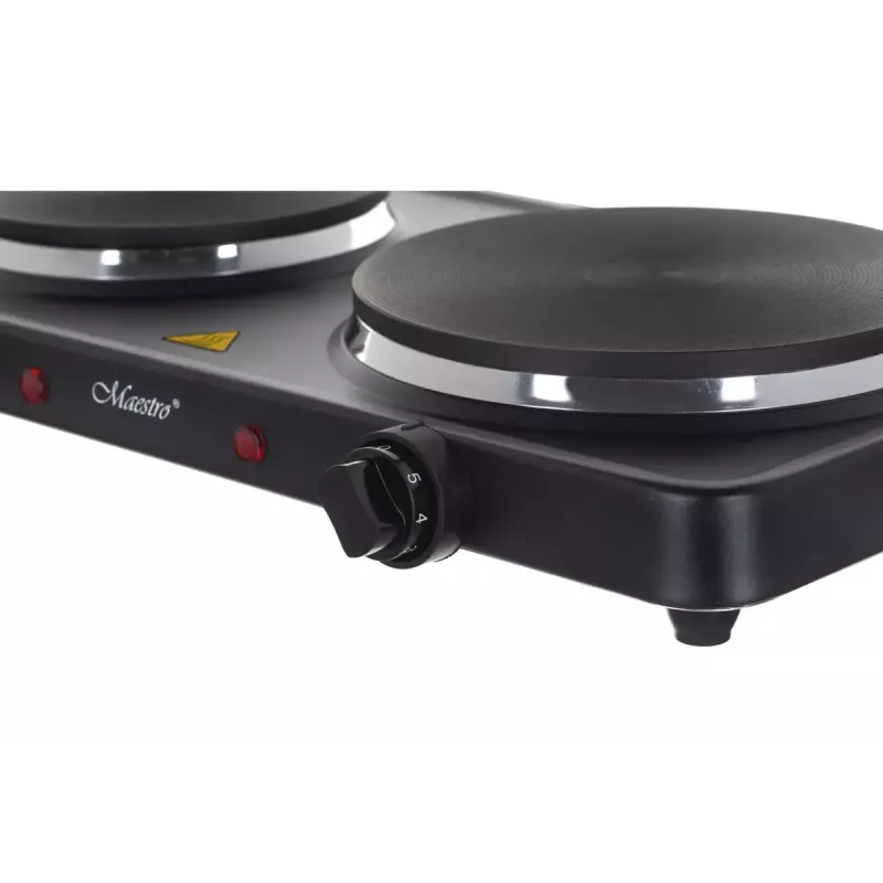 Elektrische tweepitskookplaat Maestro MR-772-2 — compacte kookplaat met twee zones