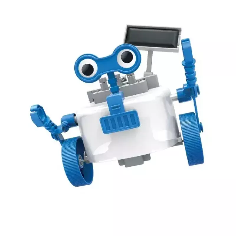 Educatieve Rover Robot kit HCM 4M groen Science – model 68634, milieugerichte DIY-STEM-kit