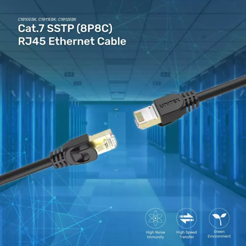 Netwerkkabel UNITEK C1815EBK RJ-45 RJ-45 20 m zwart