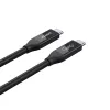 USB4 Gen 2x2 USB-C-kabel Unitek C14100BK-0.8M — 0,8 m, USB-C naar USB-C, 40 Gbit/s, zwart