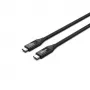 USB4 Gen 2x2 USB-C-kabel Unitek C14100BK-0.8M — 0,8 m, USB-C naar USB-C, 40 Gbit/s, zwart