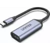 USB-C naar HDMI adapter Unitek V1416B, grijs, single-port video-uitgang