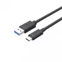 UNITEK USB-kabel C14103BK-1.5M USB 3.2 Gen 1 USB A USB C zwart 1,5m