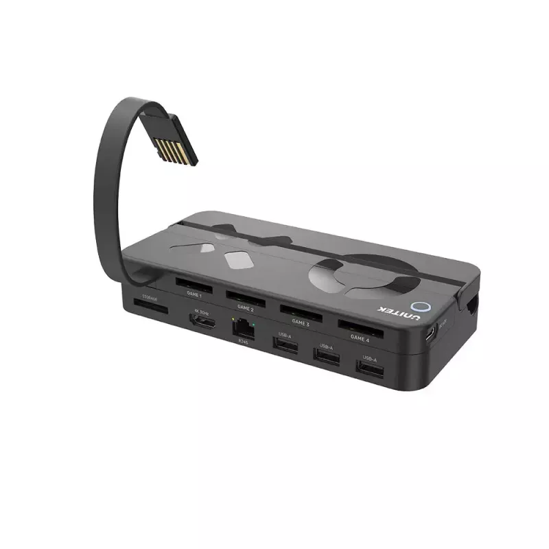 Dockingstation UNITEK G1002B voor Nintendo Switch bedraad zwart