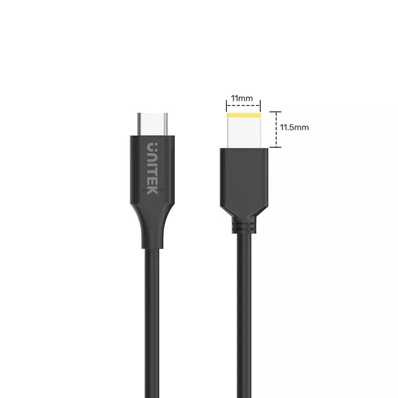 Stroomkabel UNITEK C14115BK-1.8M USB-C DC 1,8 m 20 V 3,25 A