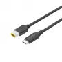 Stroomkabel UNITEK C14115BK-1.8M USB-C DC 1,8 m 20 V 3,25 A