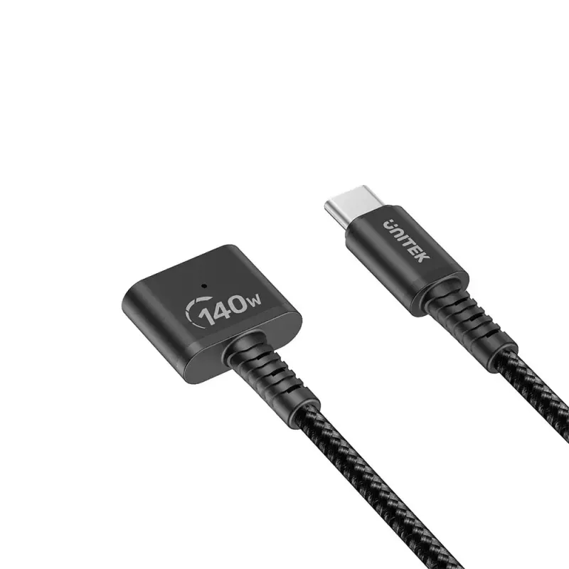 Stroomkabel UNITEK C14121BK-1M zwart MagSafe 3 USB C 1m 28V 5A