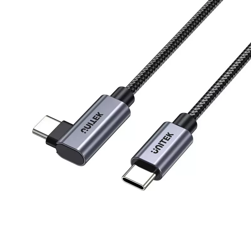 USB-kabel UNITEK C14123BK-3M USB 2.0 USB-C 3m zwart grijs