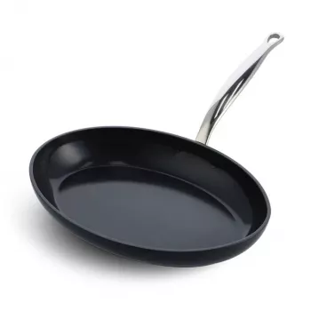 Allroundpan GreenPan Barcelona Pro rond, 330 mm diameter, PFAS-vrij, zwart